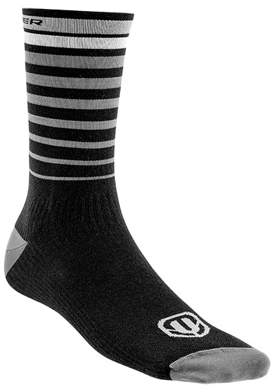 Factory Merino High Socks, black/grey